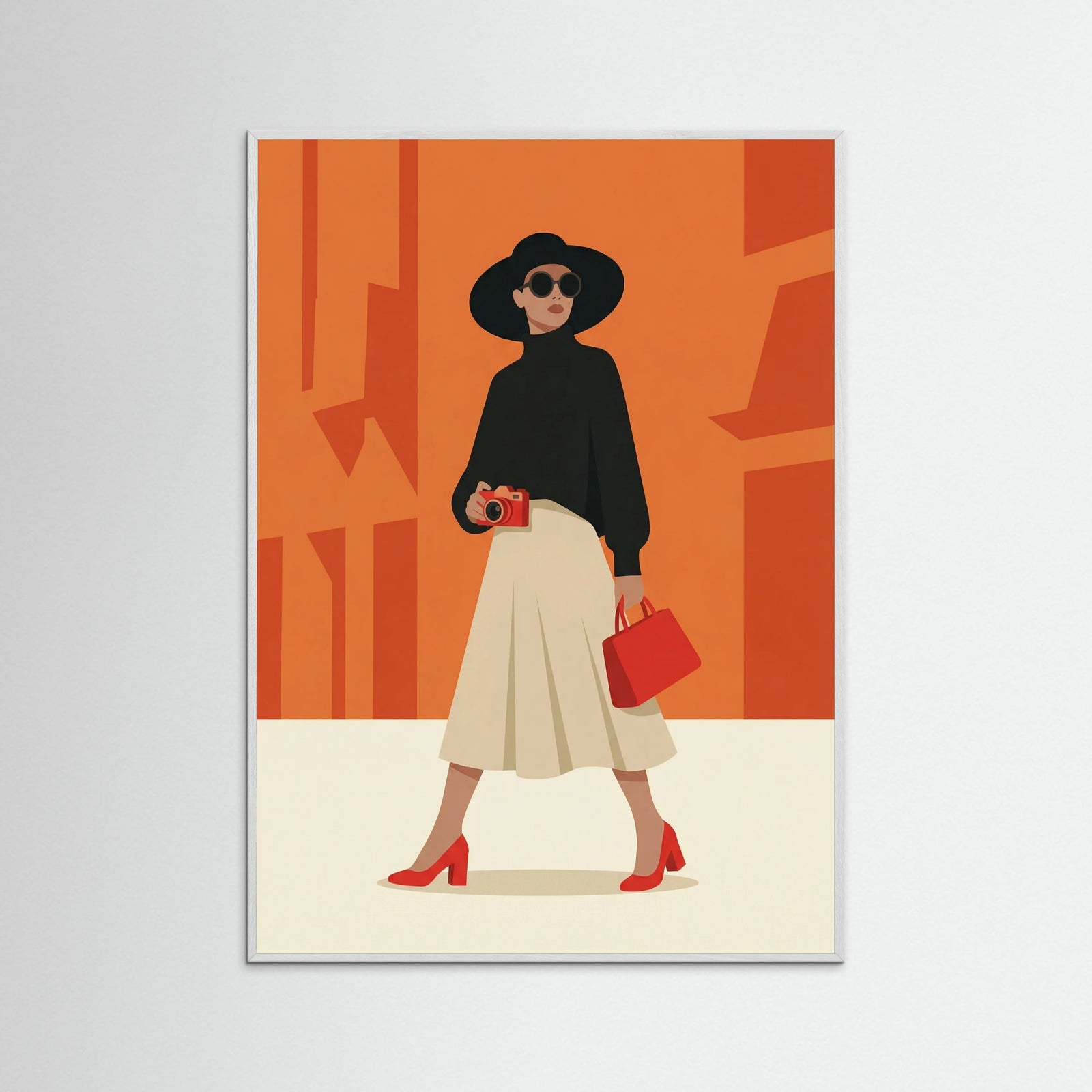 White Wood Retro Urban Chic