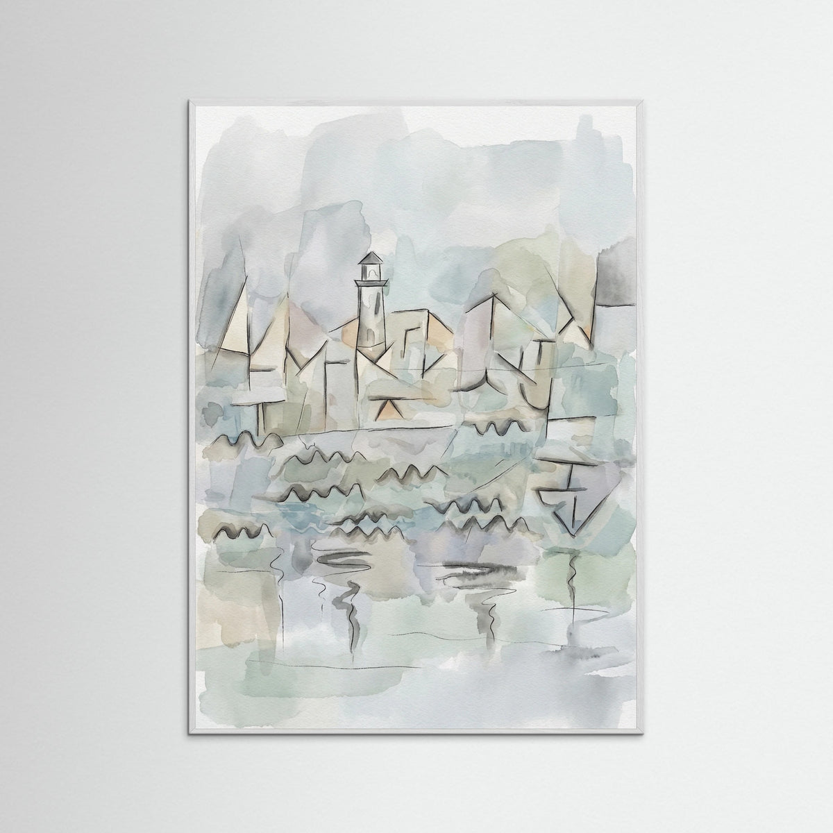 White Wood Rhine Waterscape