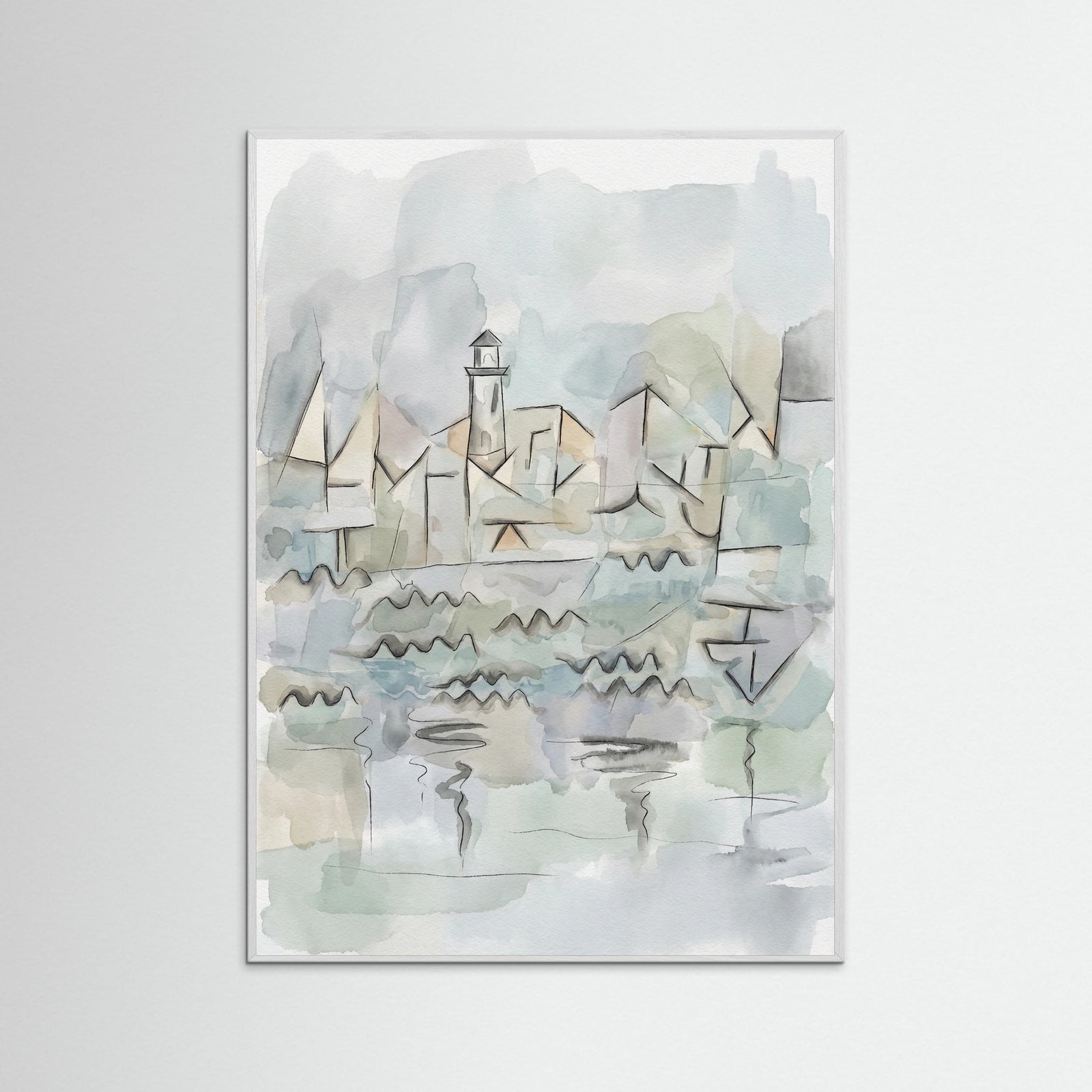 White Wood Rhine Waterscape