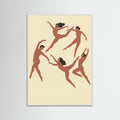 White Wood Rhythmic Human Forms
