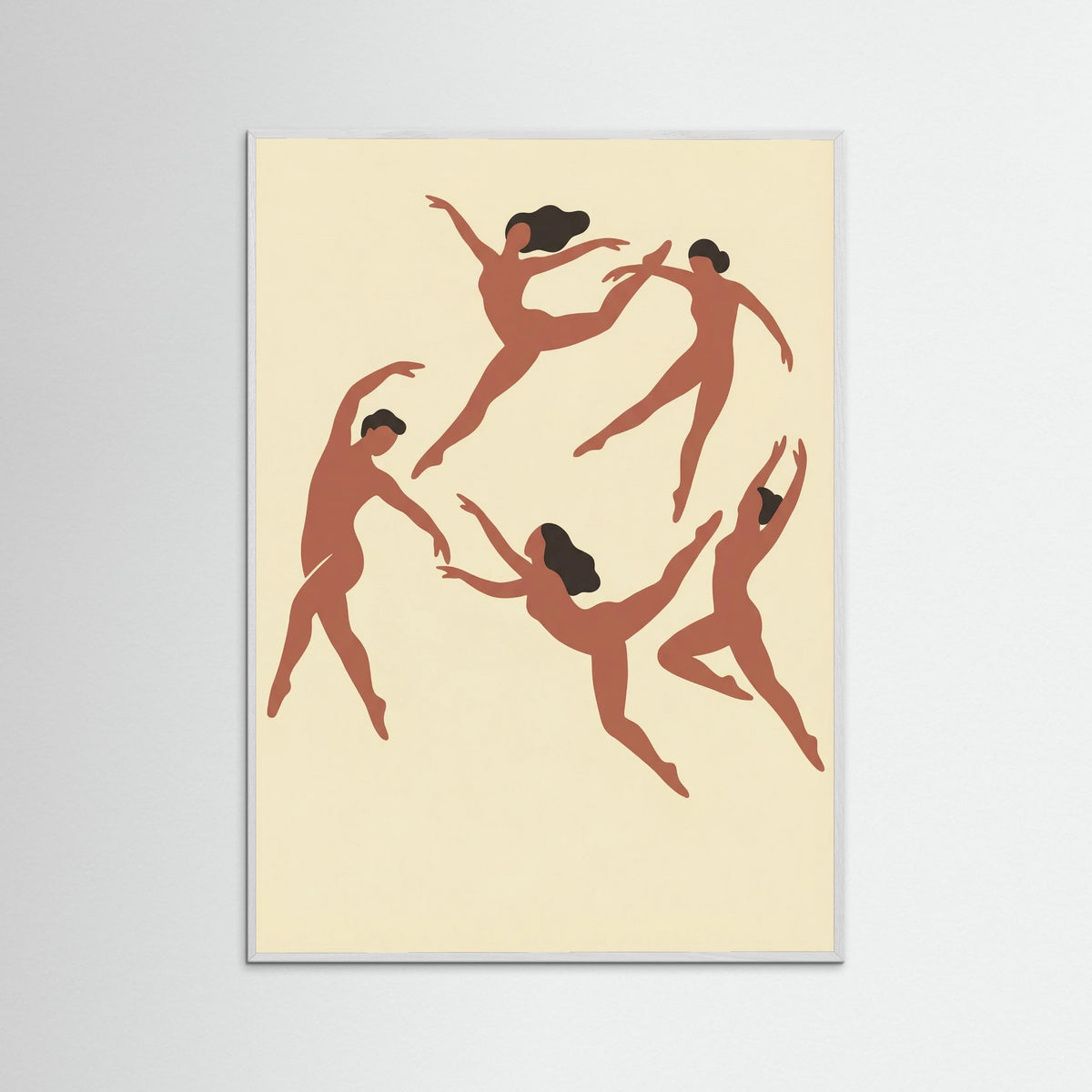 White Wood Rhythmic Human Forms