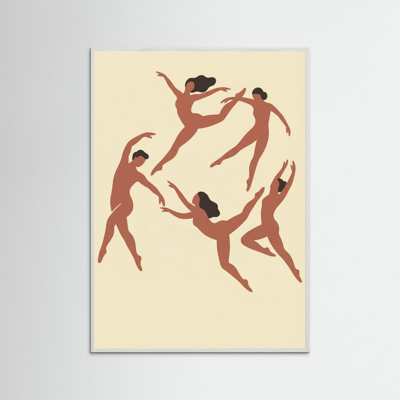 White Wood Rhythmic Human Forms