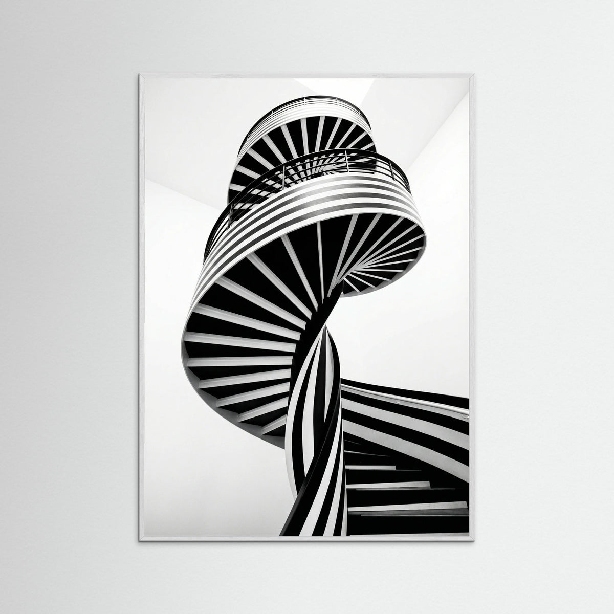 White Wood Rhythmic Stripes