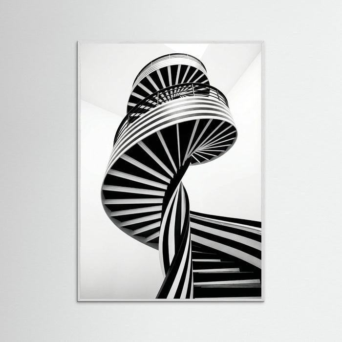 White Wood Rhythmic Stripes