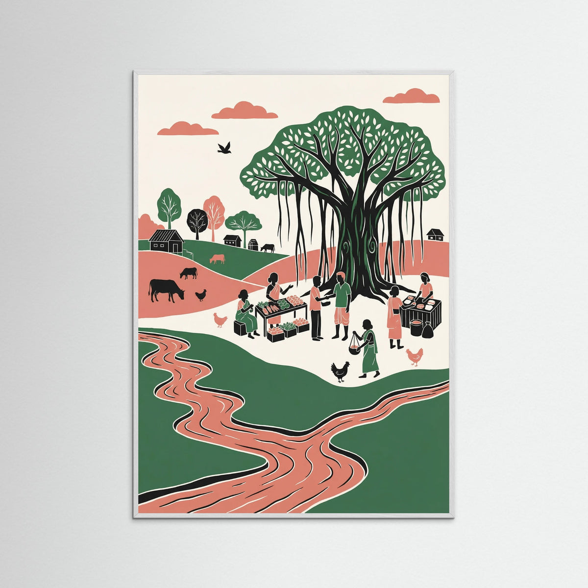 White Wood Rural Harmony