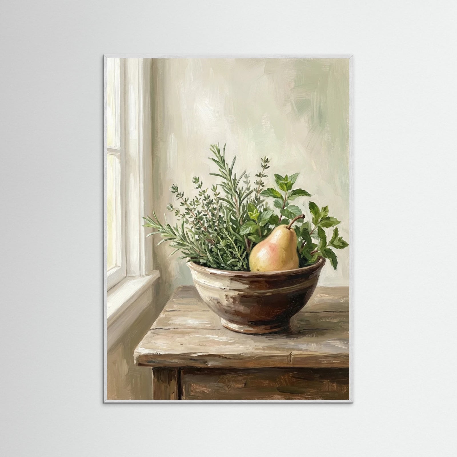 White Wood Rustic Blooms