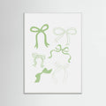 Plakat Sage Green Bows – plakat i druk artystyczny