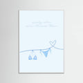 Salty Air Sun Kissed Hair Blue Bikini Poster – poster and art print