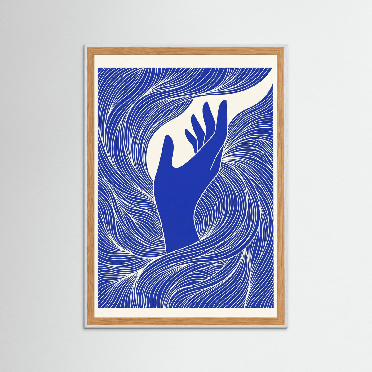 White Wood Sapphire Swirl