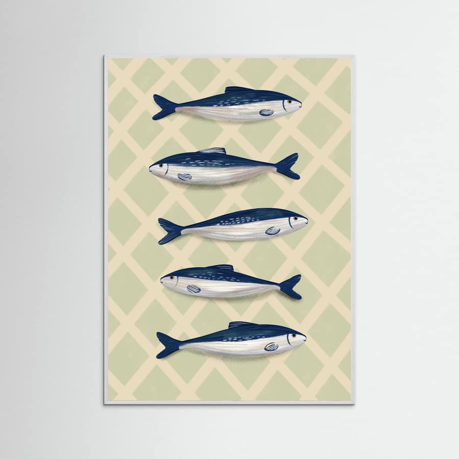 Sardines Poster – poster and art print