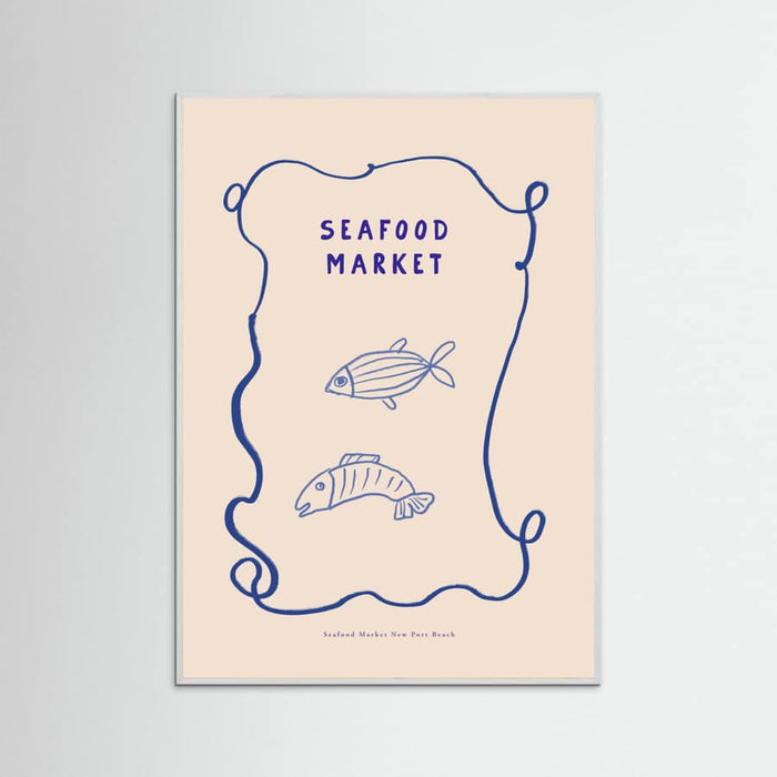 Seafoodmarket -juliste – juliste ja taidepainatus