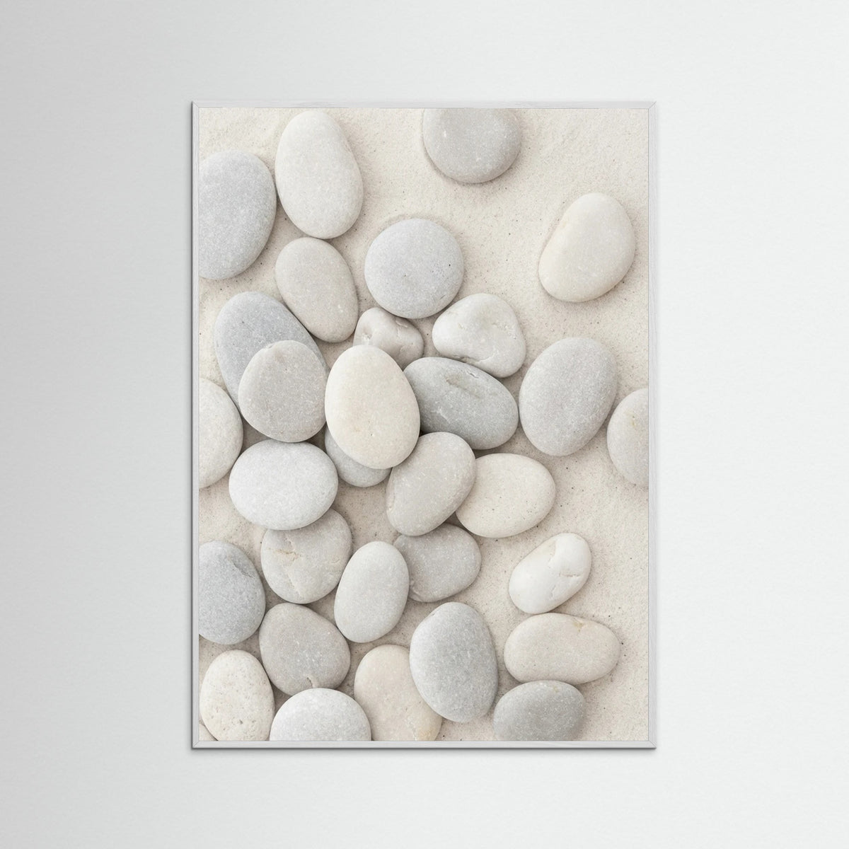 White Wood Seashell Serenity