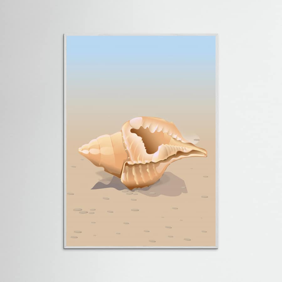 Seaside Shell Poster – poster och konsttryck