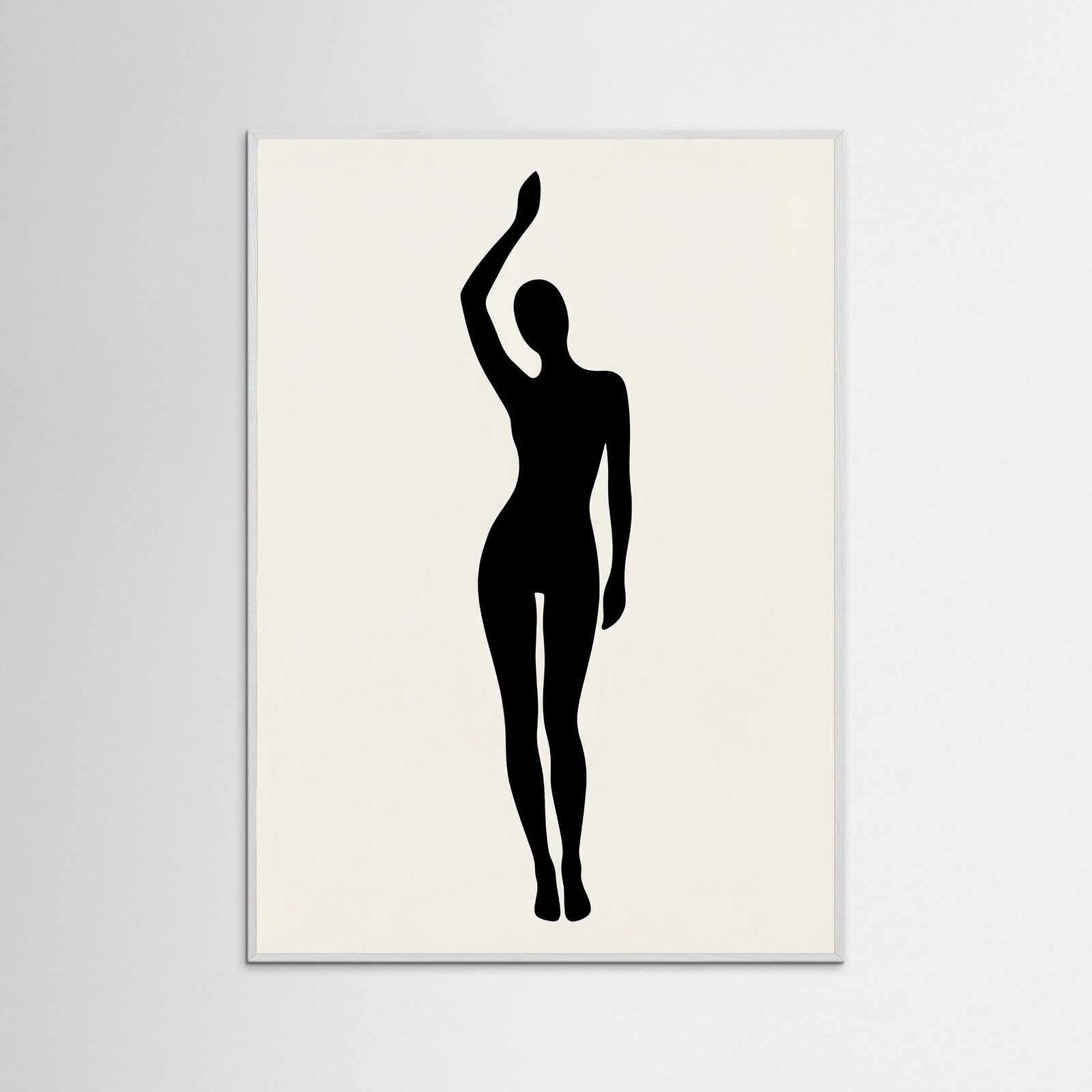 White Wood Seated Form