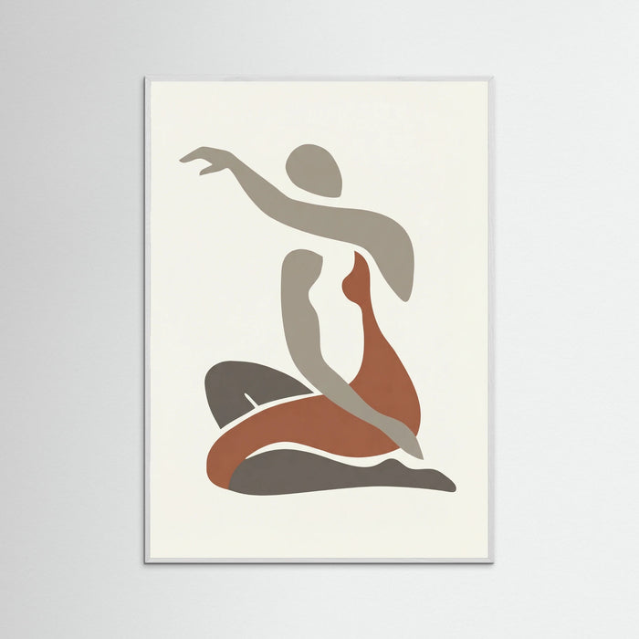 White Wood Seated Nude
