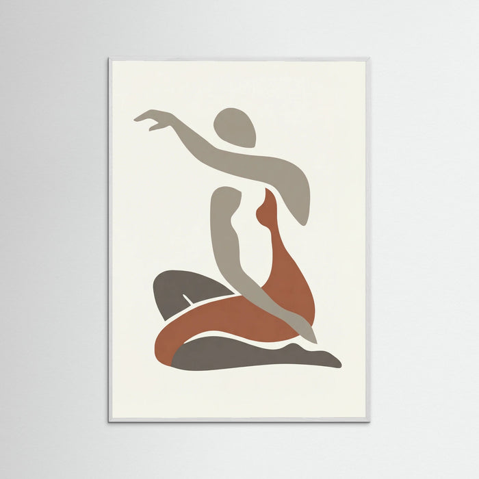 White Wood Seated Nude