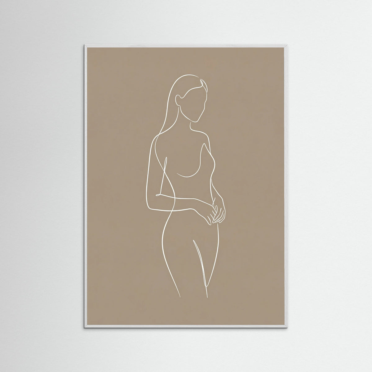 White Wood Seated Serenity Beige