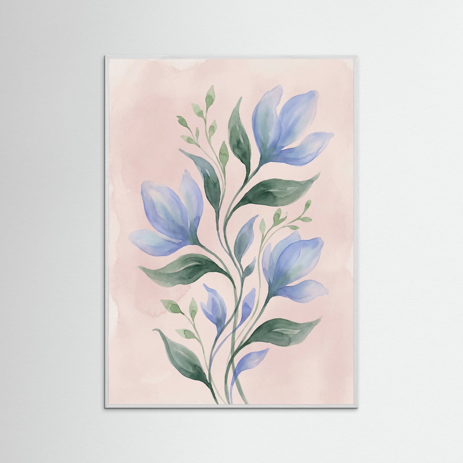 White Wood Serene Blue Foliage