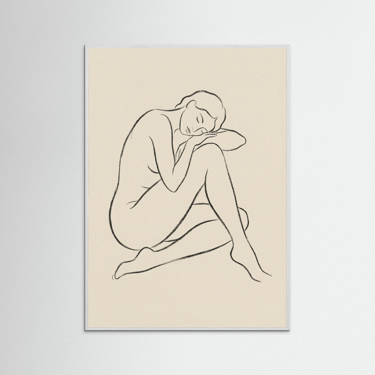 White Wood Serene Gaze