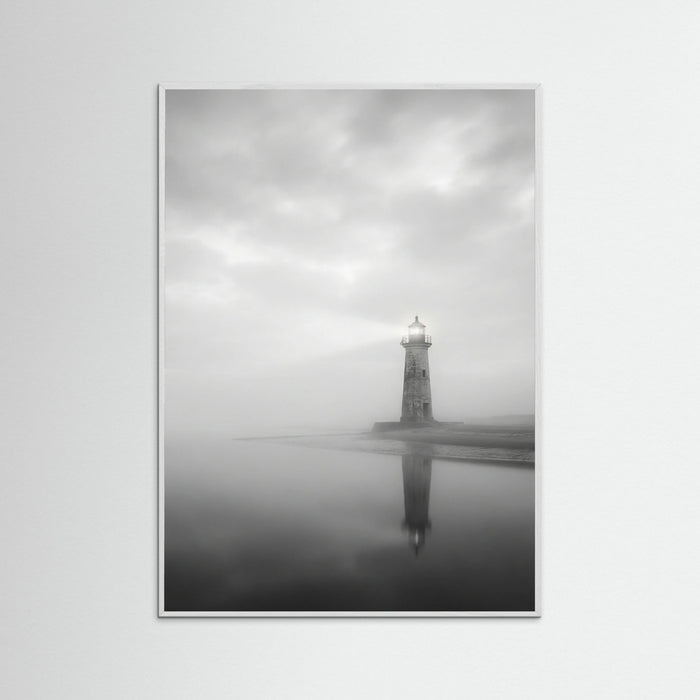 White Wood Serene Reflection