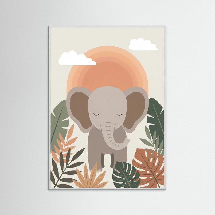White Wood Serene Safari Feline