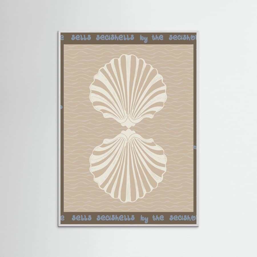 She sells seashells Poster – poster and art print