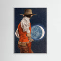 White Wood Shoot the Moon Poster