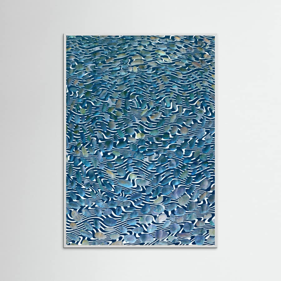 White Wood Sitting By the River Poster