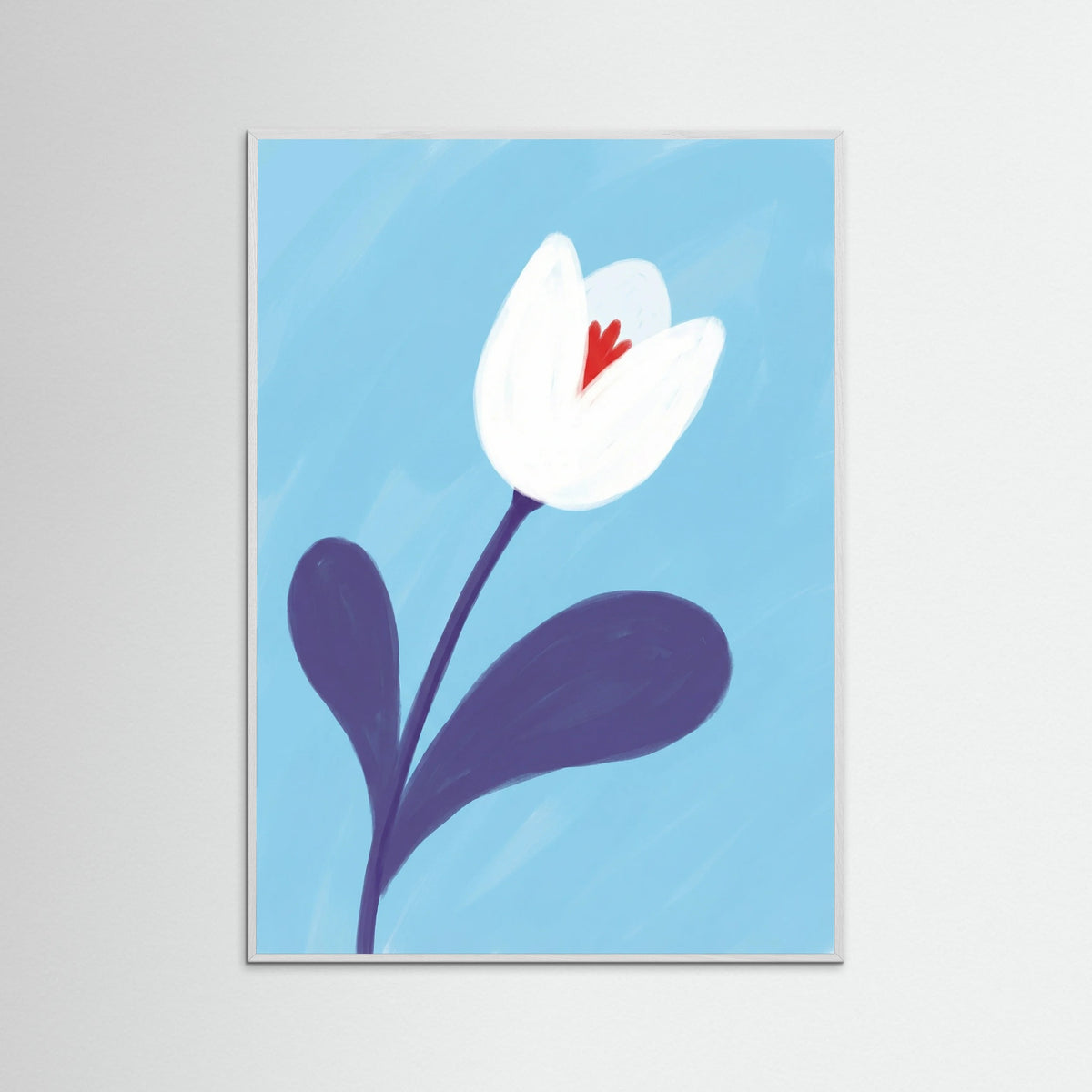 White Wood Sky Bloom