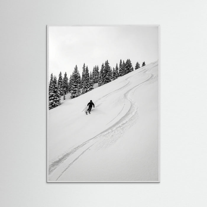 White Wood Snowy Serenity