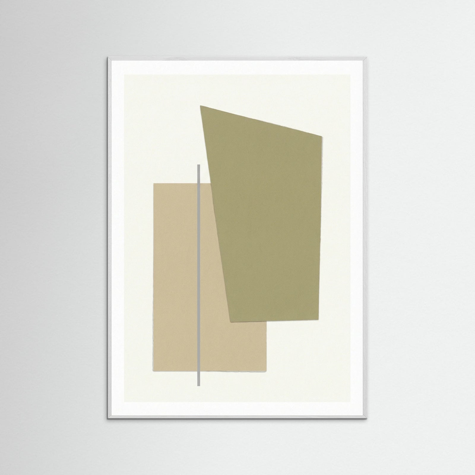 White Wood Soft Geometry Arc