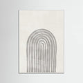 Soft Gray Rainbow Arch Poster – plakat og kunsttryk