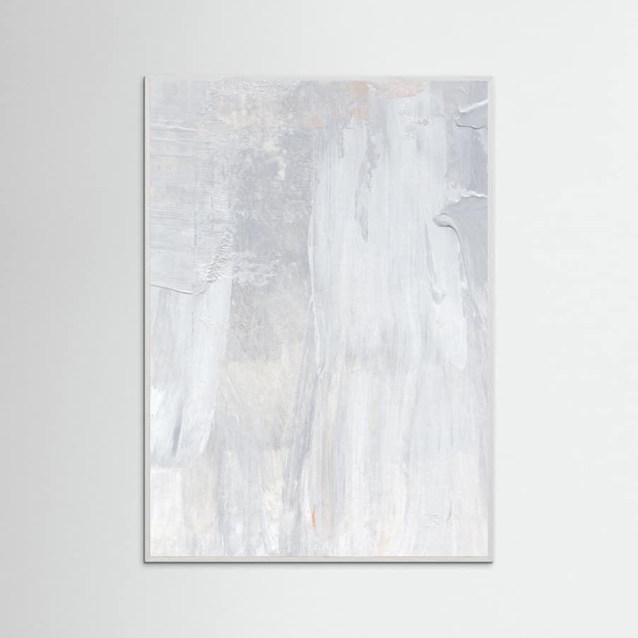 Soft Muted Gray Brushstrokes Poster – Poster und Kunstdruck