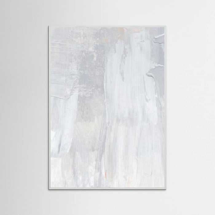 Soft Muted Gray Brushstrokes Poster – Poster und Kunstdruck