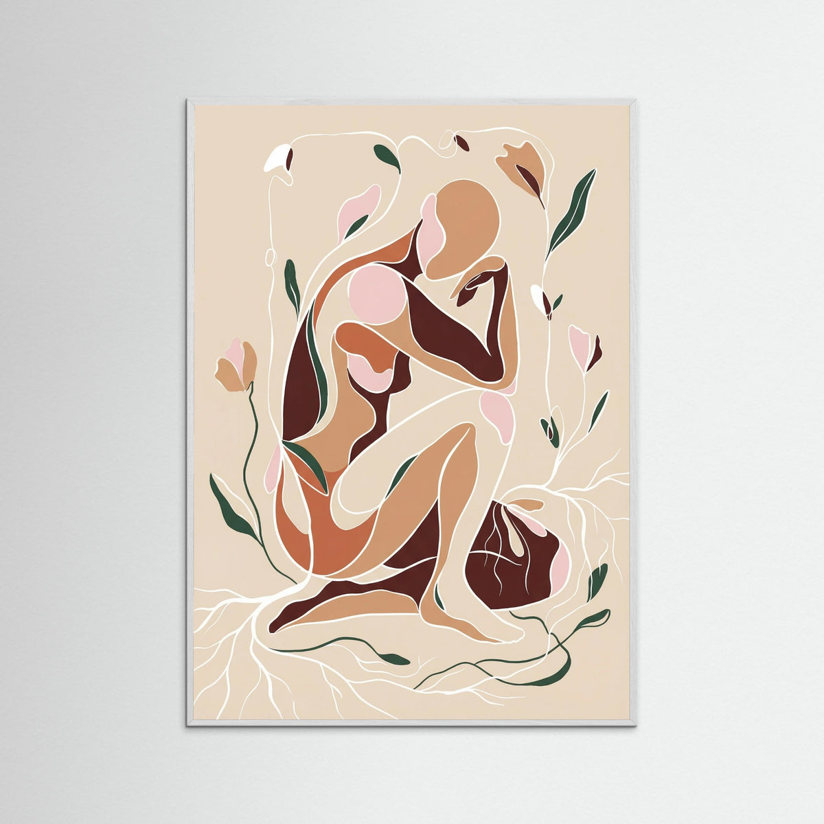 White Wood Soulful Embrace