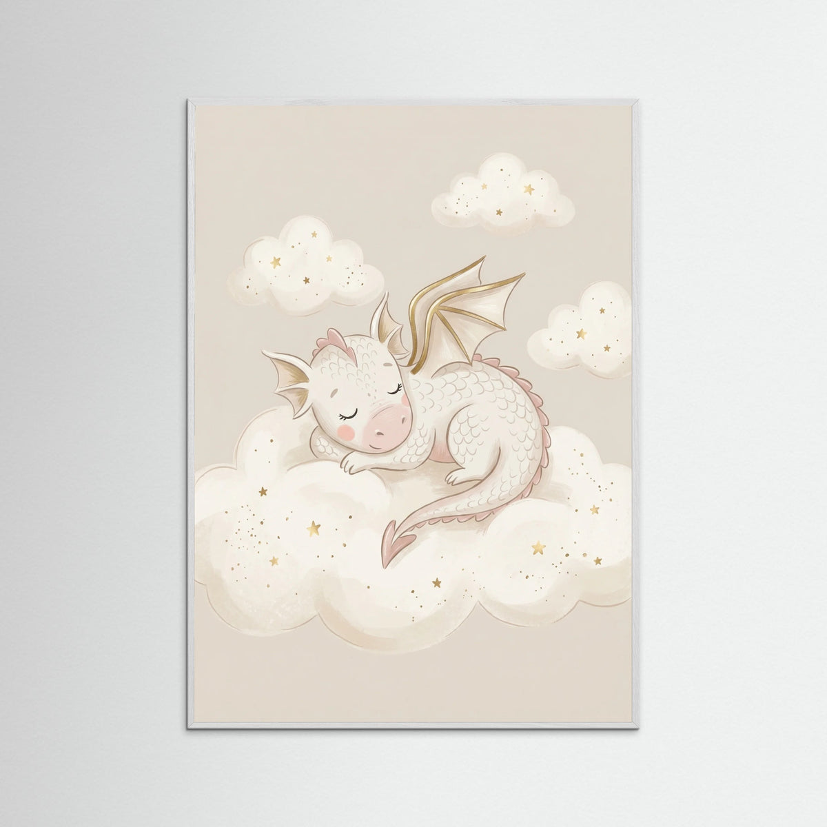 White Wood Sparkling Unicorn Dream
