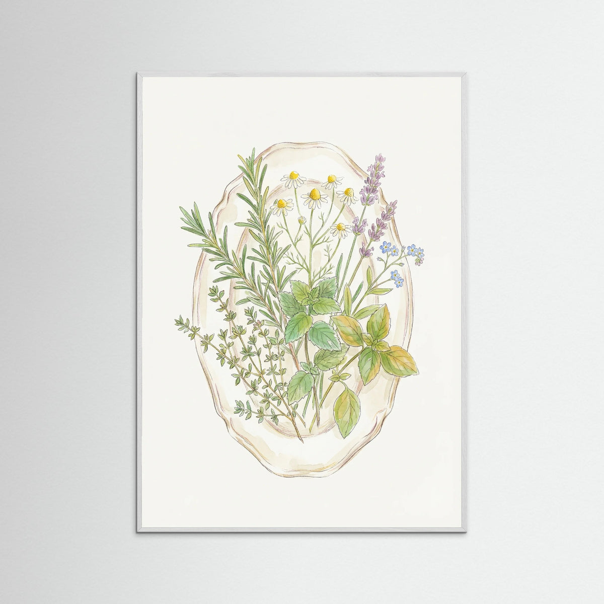 White Wood Spring Bloom Vase