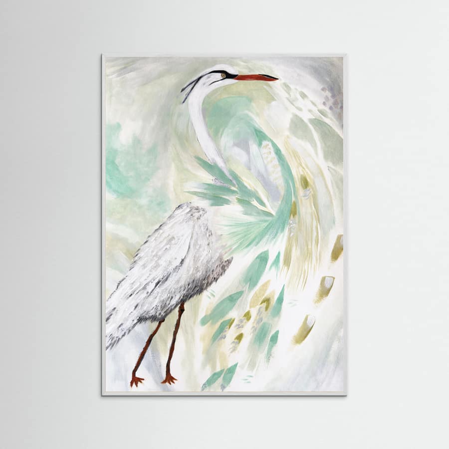 Spring Egret Poster – poster och konsttryck