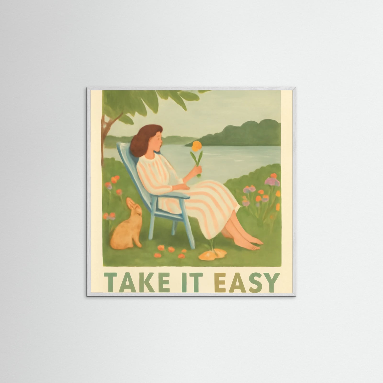 White Wood Square Artwork 1762205192042