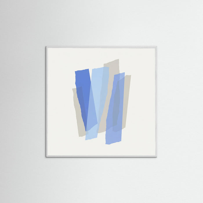 White Wood Square Blue Intersections