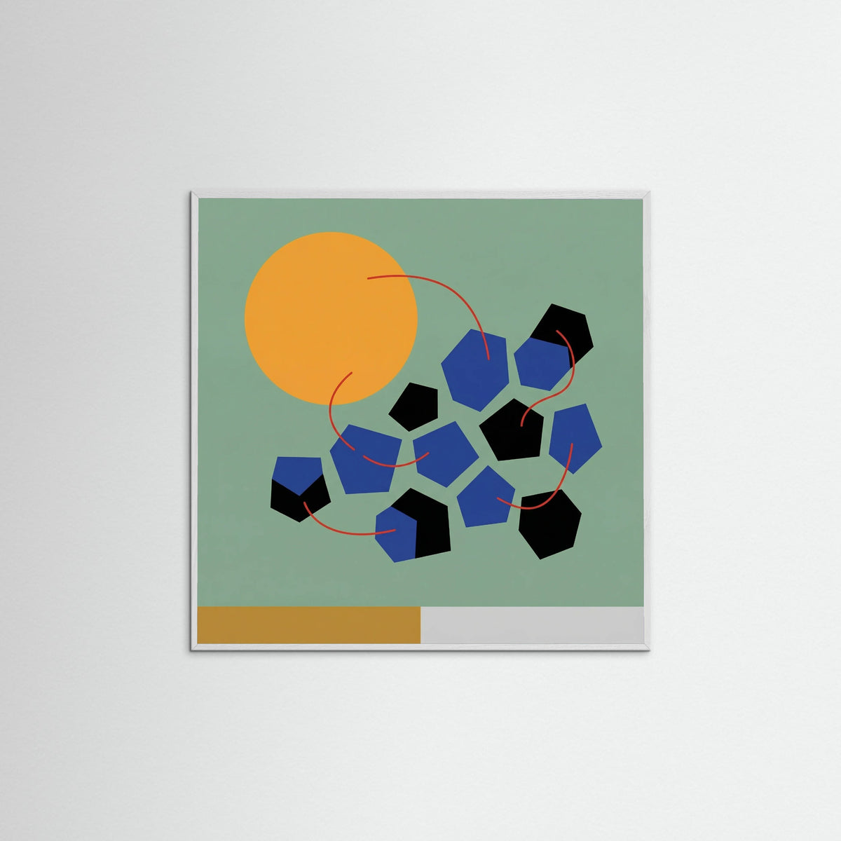 White Wood Square Celestial Dance