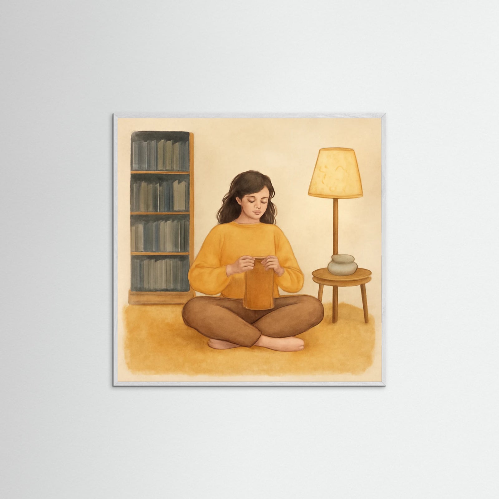 White Wood Square Cozy Corner