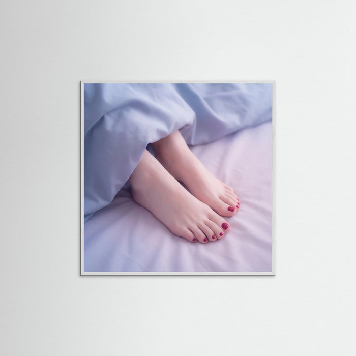 White Wood Square Crimson Repose