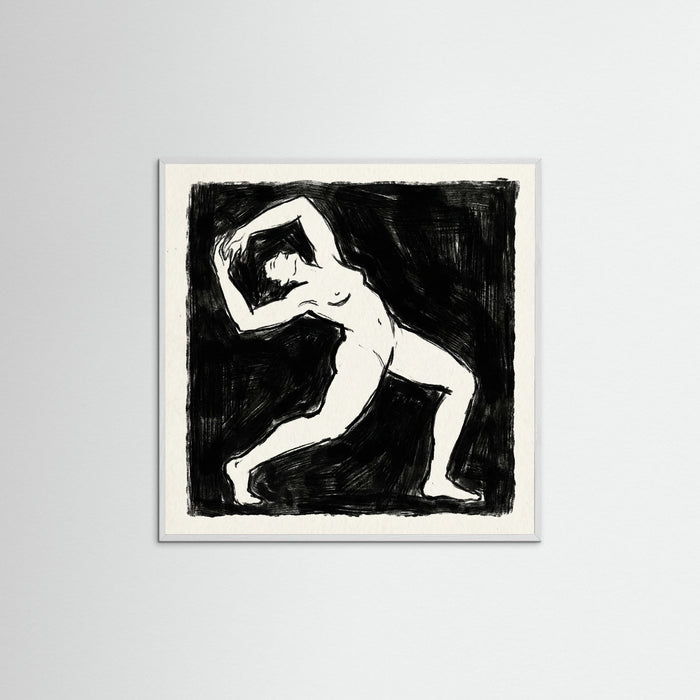 White Wood Square Dark Confrontation