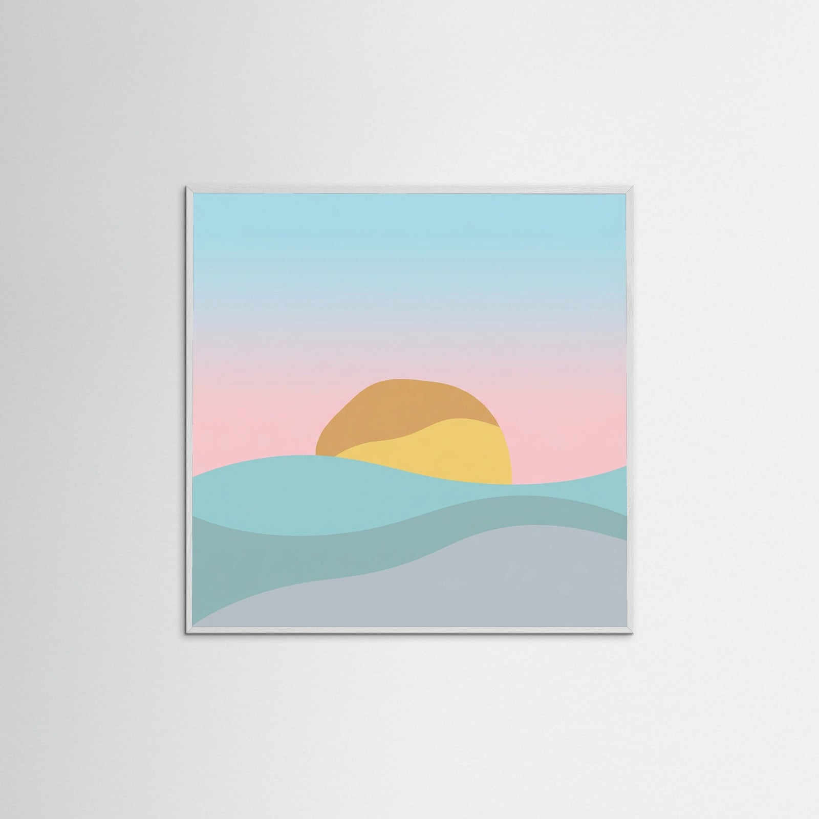 White Wood Square Desert Sun