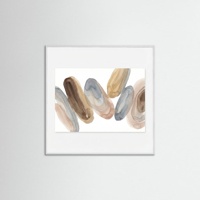 White Wood Square Echoing Layers