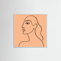 White Wood Square Elegant Silhouette