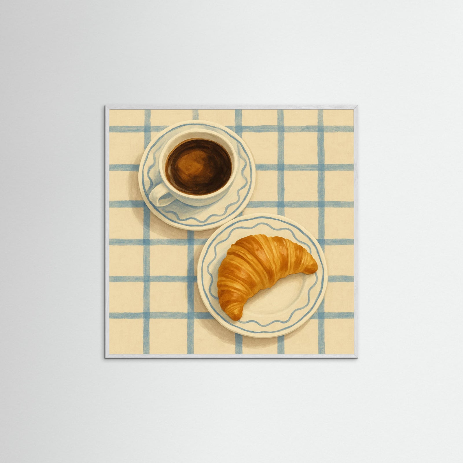 White Wood Square Espresso Delight