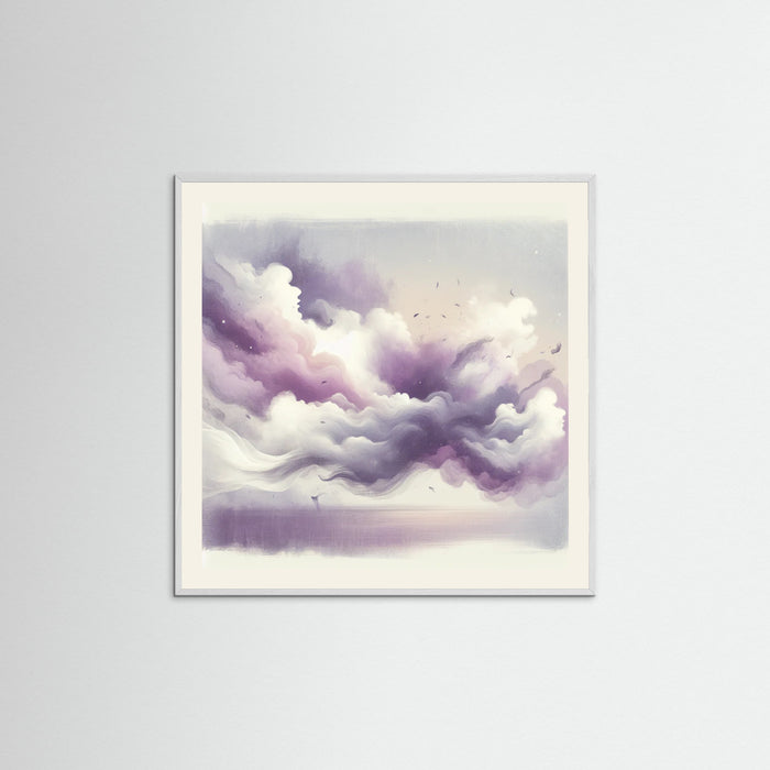 White Wood Square Ethereal Whisper