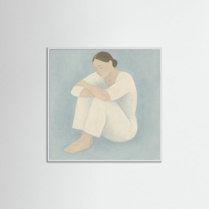 White Wood Square Evening Rest